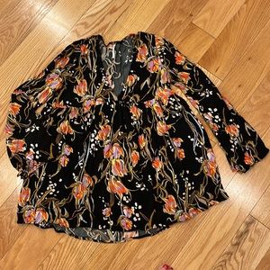 Free People v neck boho top